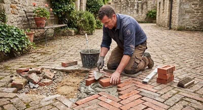 Brick Flatwork Repair in Gilbert, AZ