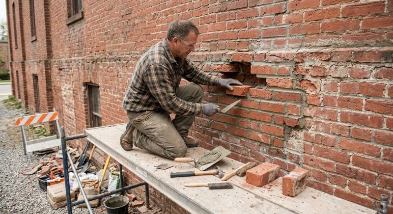 Brick Stairs Repair in Gilbert, AZ
