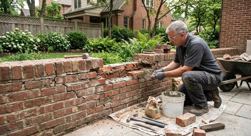 Brick Wall Repair in Cave Creek, AZ