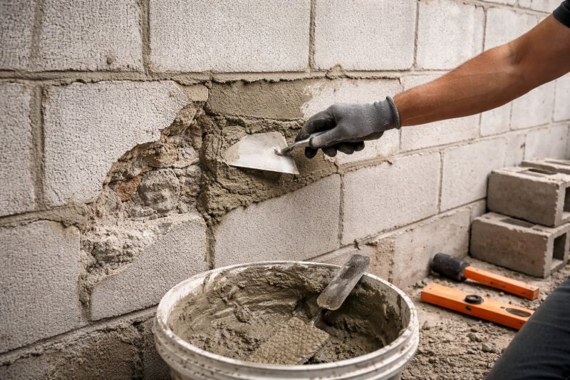 Cinder Block Wall Repair in New River, AZ