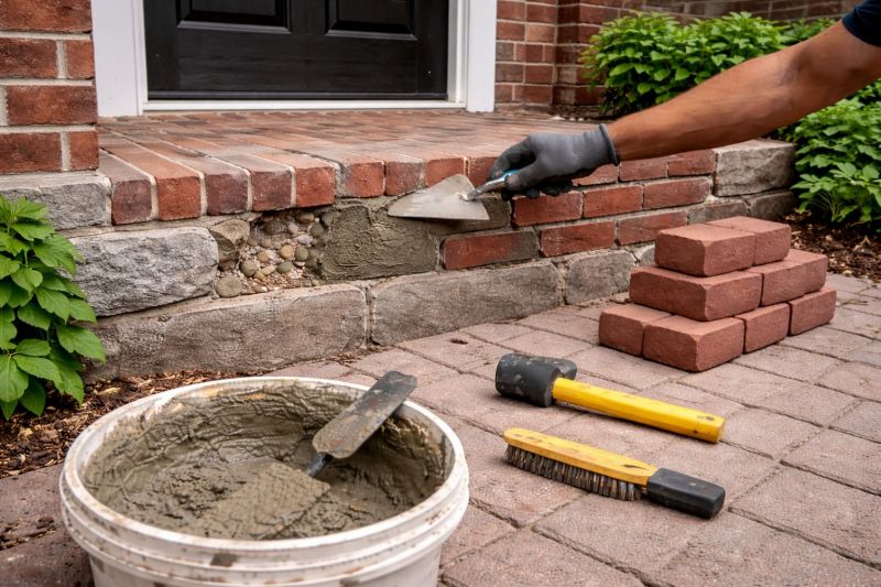 Entryway Brick Repair in Phoenix, AZ