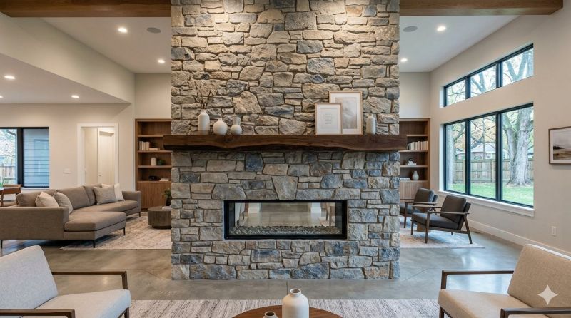 Stone Chimney Installation in Sun City West, AZ