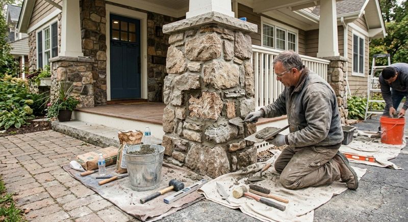 Stone Column Repair in Phoenix, AZ