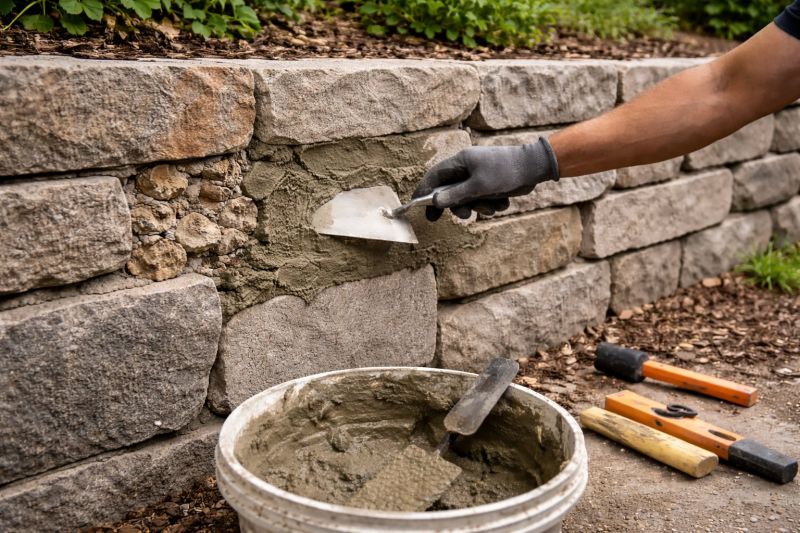 Stone Wall Repair in New River, AZ