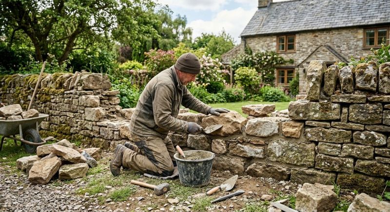 Stone Wall Repair in Sun City, AZ