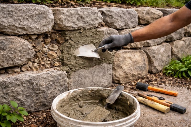 Stone Wall Repair in Sun City West, AZ